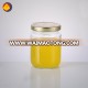 China factory wholesale glass jar food with lid honey glass jar