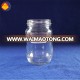 Custome made clear round 150ml jam glass jar with lid