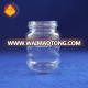 Low price sodium calcium glass lug cap 185ml honey jar/jam jar with cap